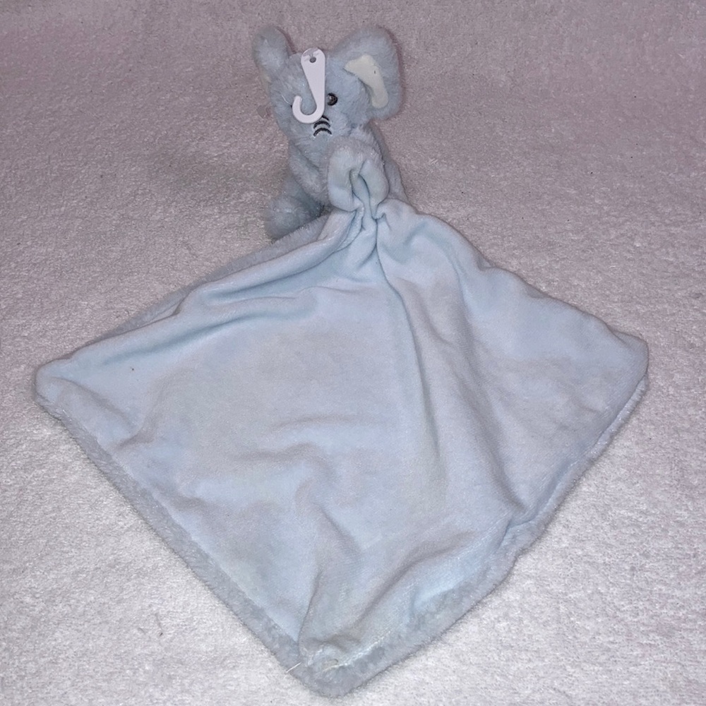 Kelly toys light blue plush elephant lovey security blanket